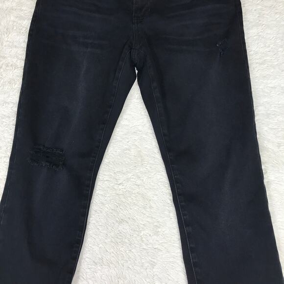 CAbi #3387 Slim Boyfriend Distressed Black Jeans 4 / 27 Capsule Wardrobe Staple - Picture 6 of 10